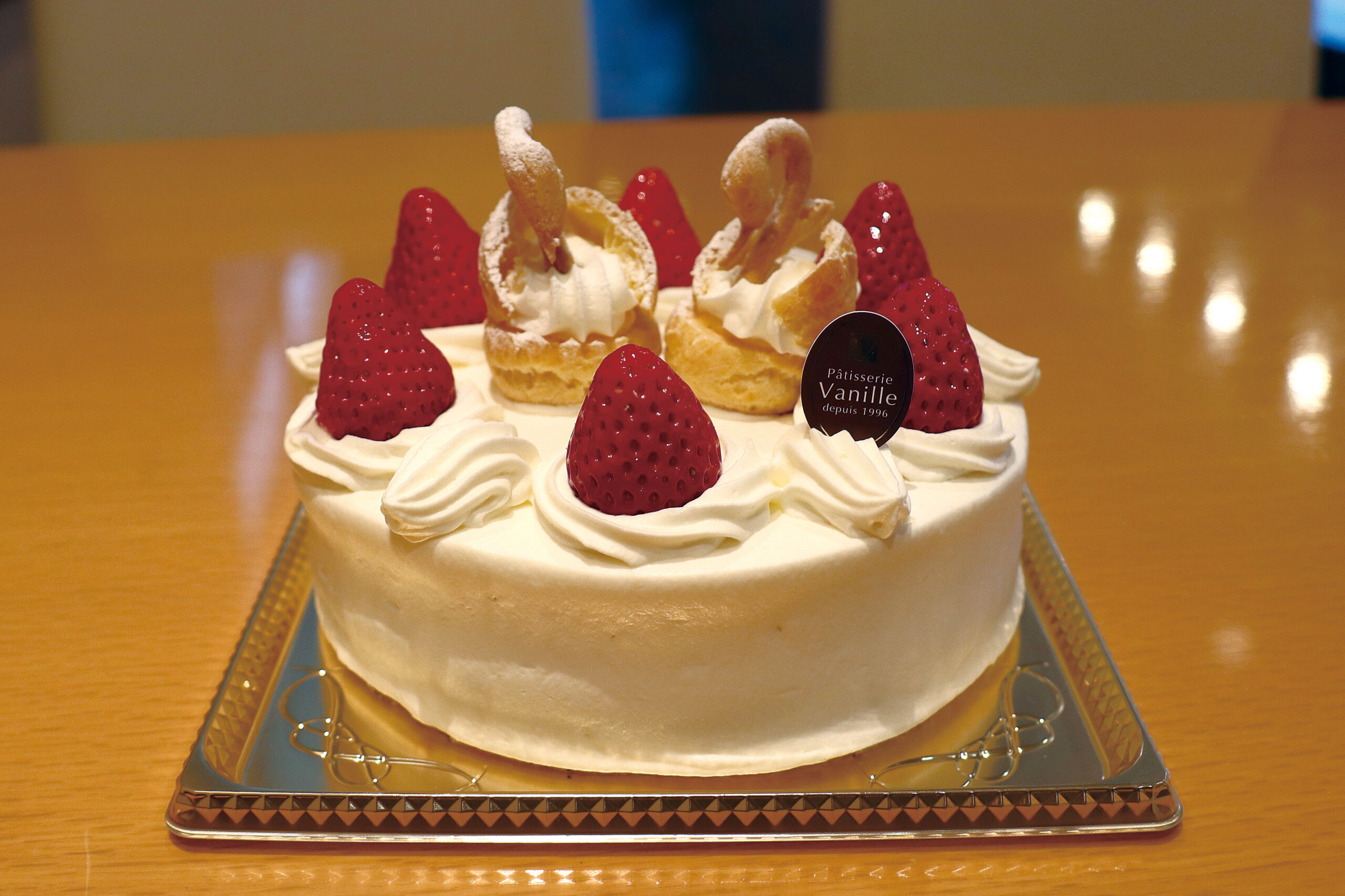 スワンが特徴のかわいいデコレーション