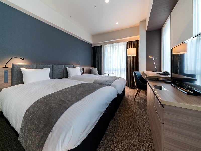 広さ26㎡のゆったりしたツインルーム