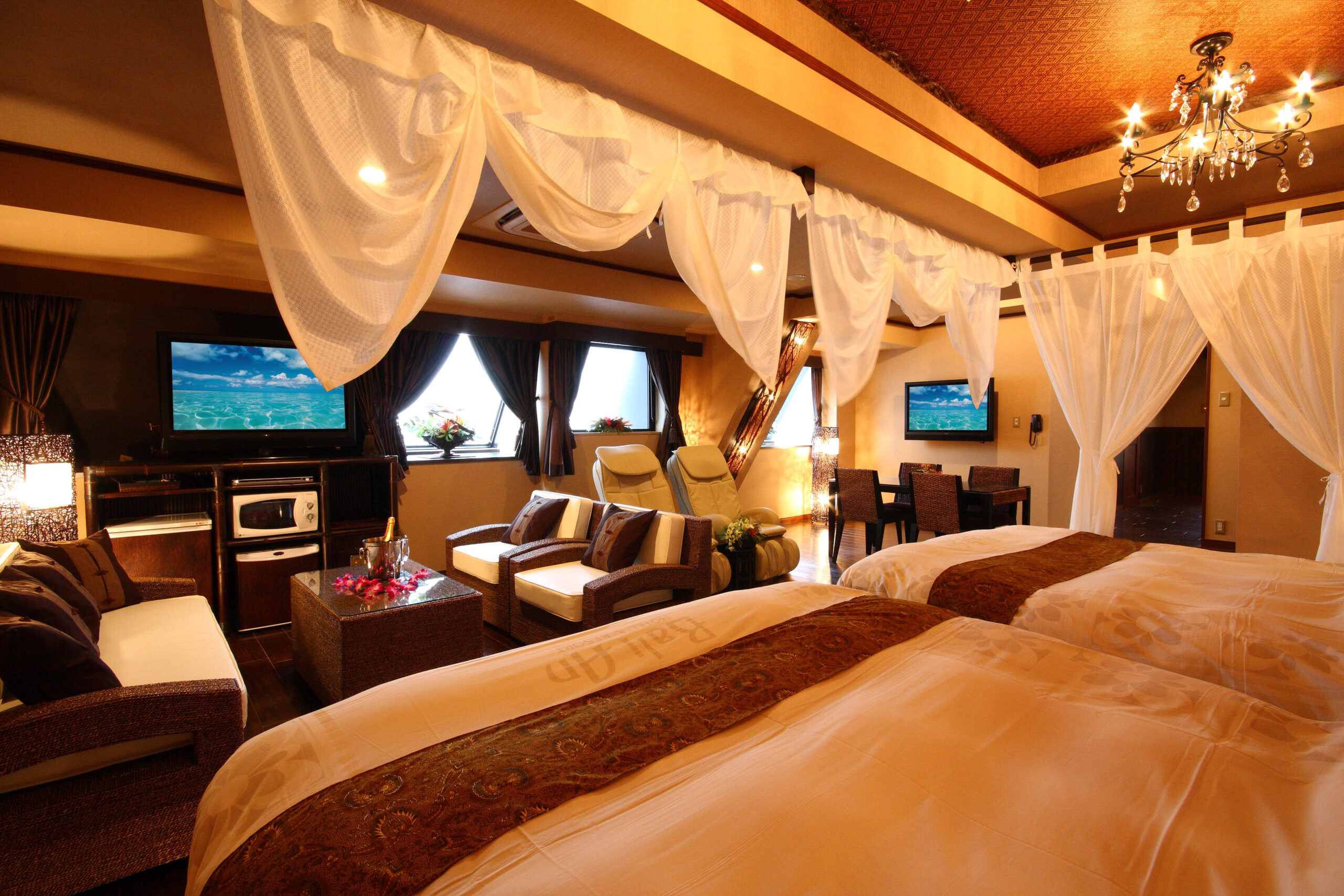 ラグジュアリーなプラベート空間