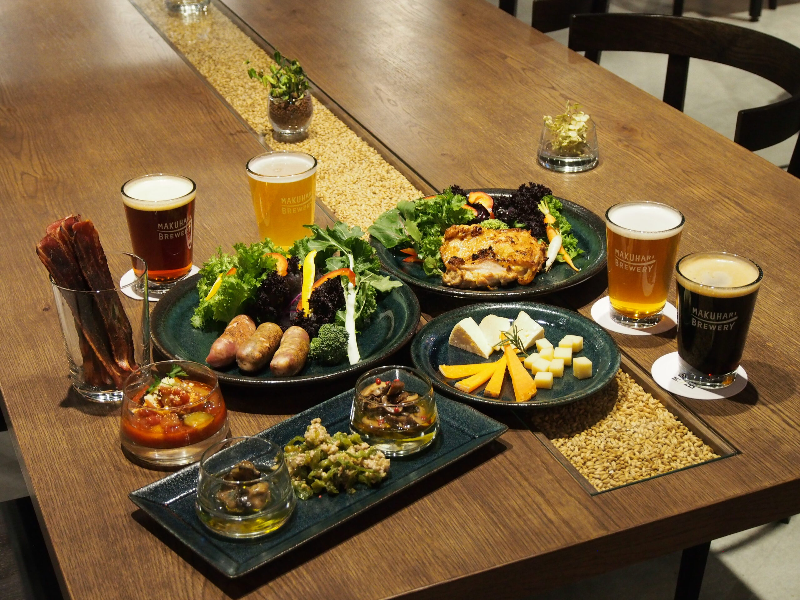 クラフトビールと料理