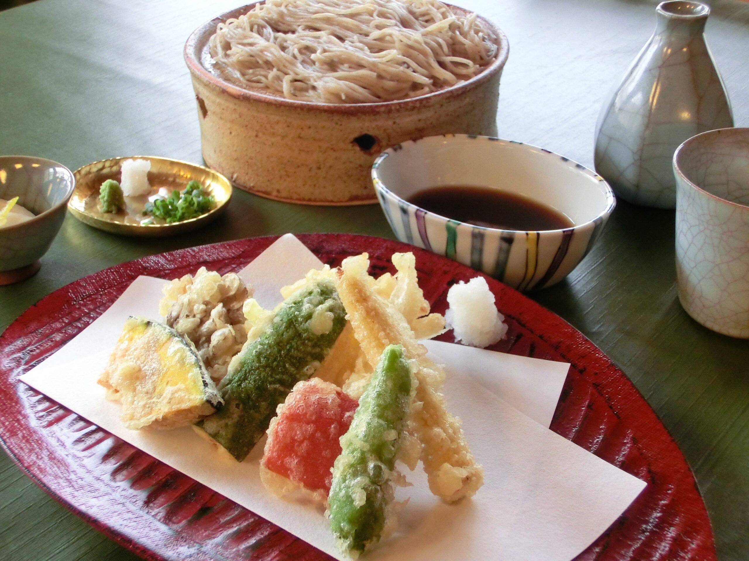 夏野菜の天せいろ