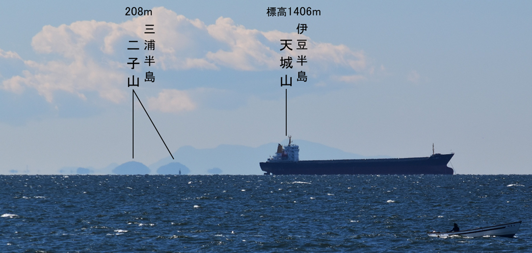 伊豆・三浦半島方面の山々