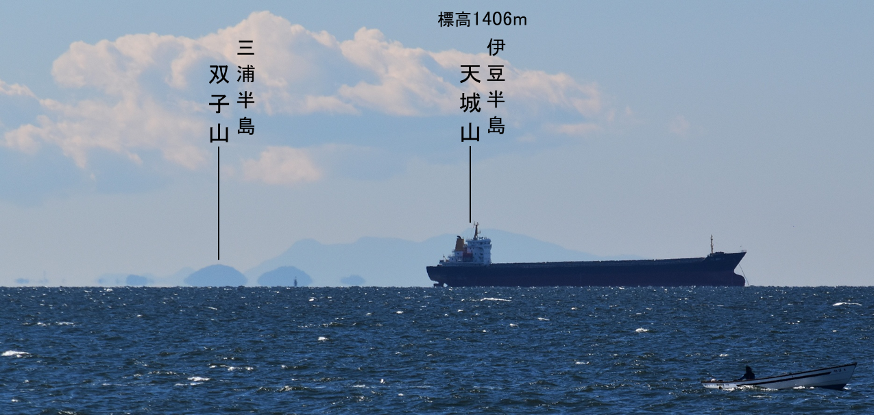 伊豆・三浦半島方面の山々